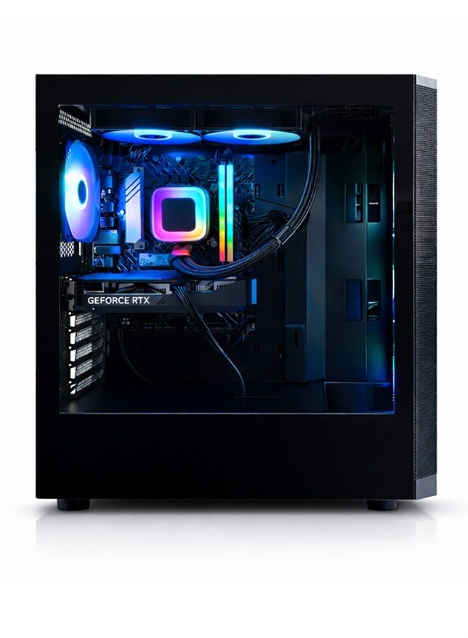 Game Sekret Curv Gaming PC - Intel Core i5-14400F | GeForce RTX 5060Ti 16GB GPU | 32GB DDR4 RAM-1TB NVMe SSD | 240mm Liquid Cooler-H610 MB-650W 80+ PSU | WiFi-Bluetooth-Windows 11 Pro | Game Sekret Desktop Computer | 1 Year Warranty - Image 2